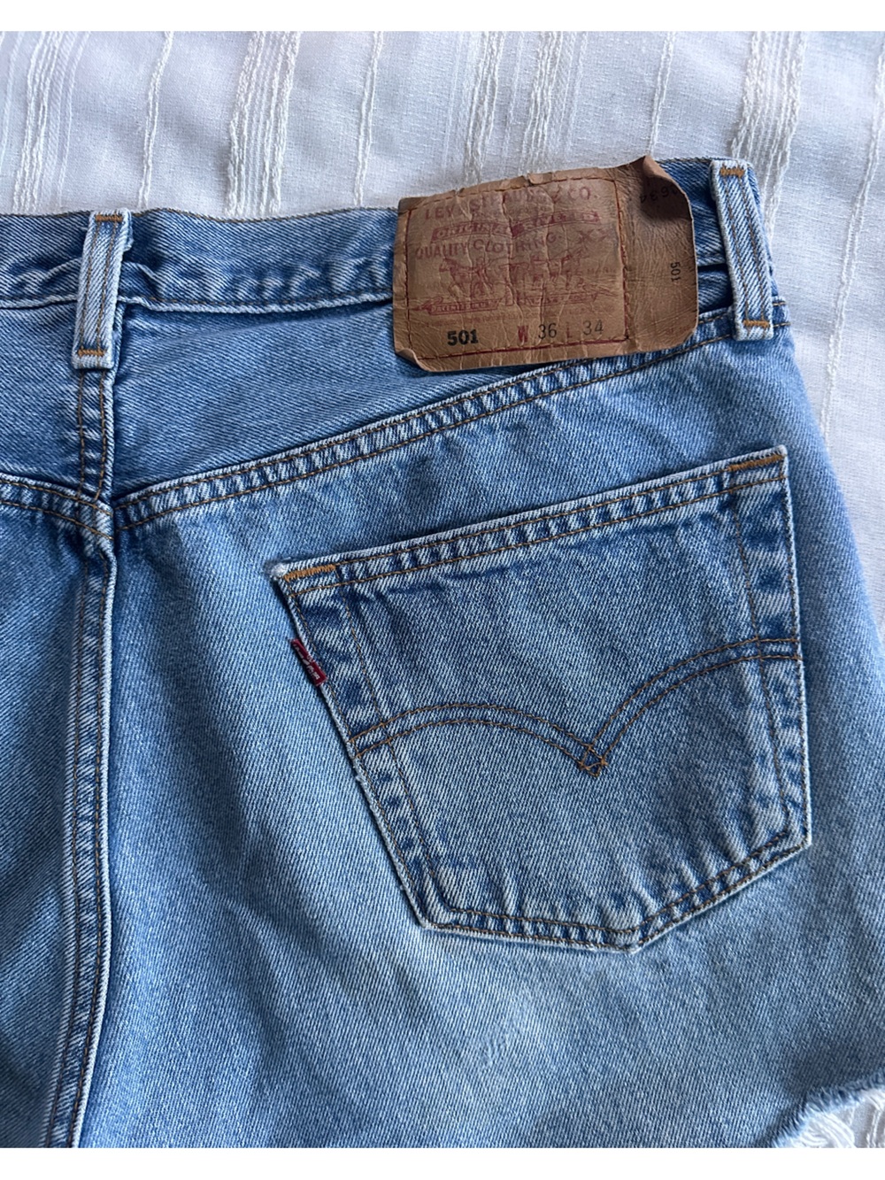 90’s 501 Levi’s Button-Fly Cut-Off Shorts | Women’s 32 - Picture 4 of 8